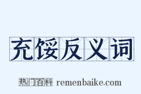 充馁反义词是什么意思的图片